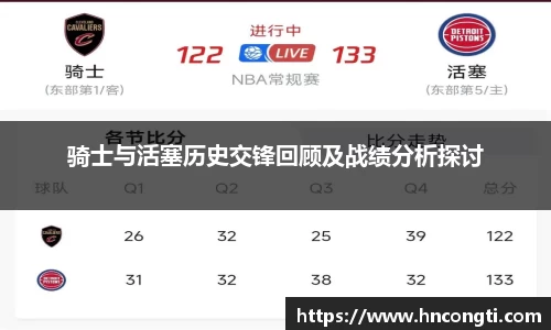 骑士与活塞历史交锋回顾及战绩分析探讨